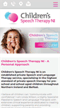 Mobile Screenshot of childrensspeechtherapyni.com